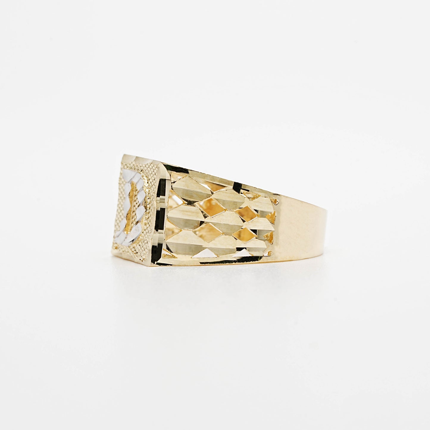 10K Two-Tone Initial D Ring