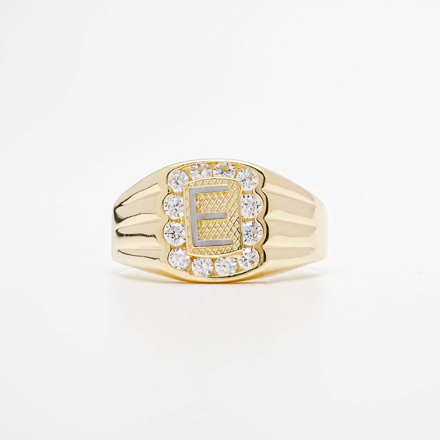 10K CZ Initial E Ring