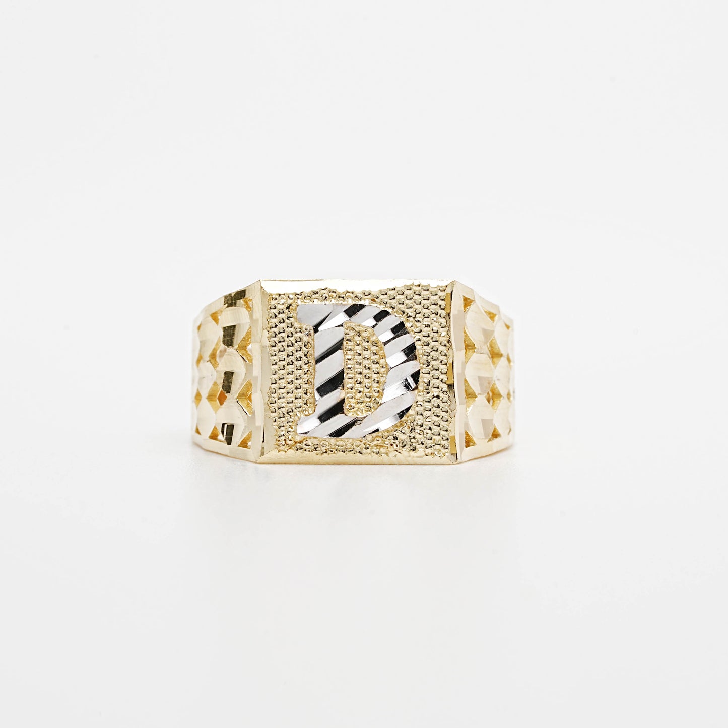 10K Two-Tone Initial D Ring