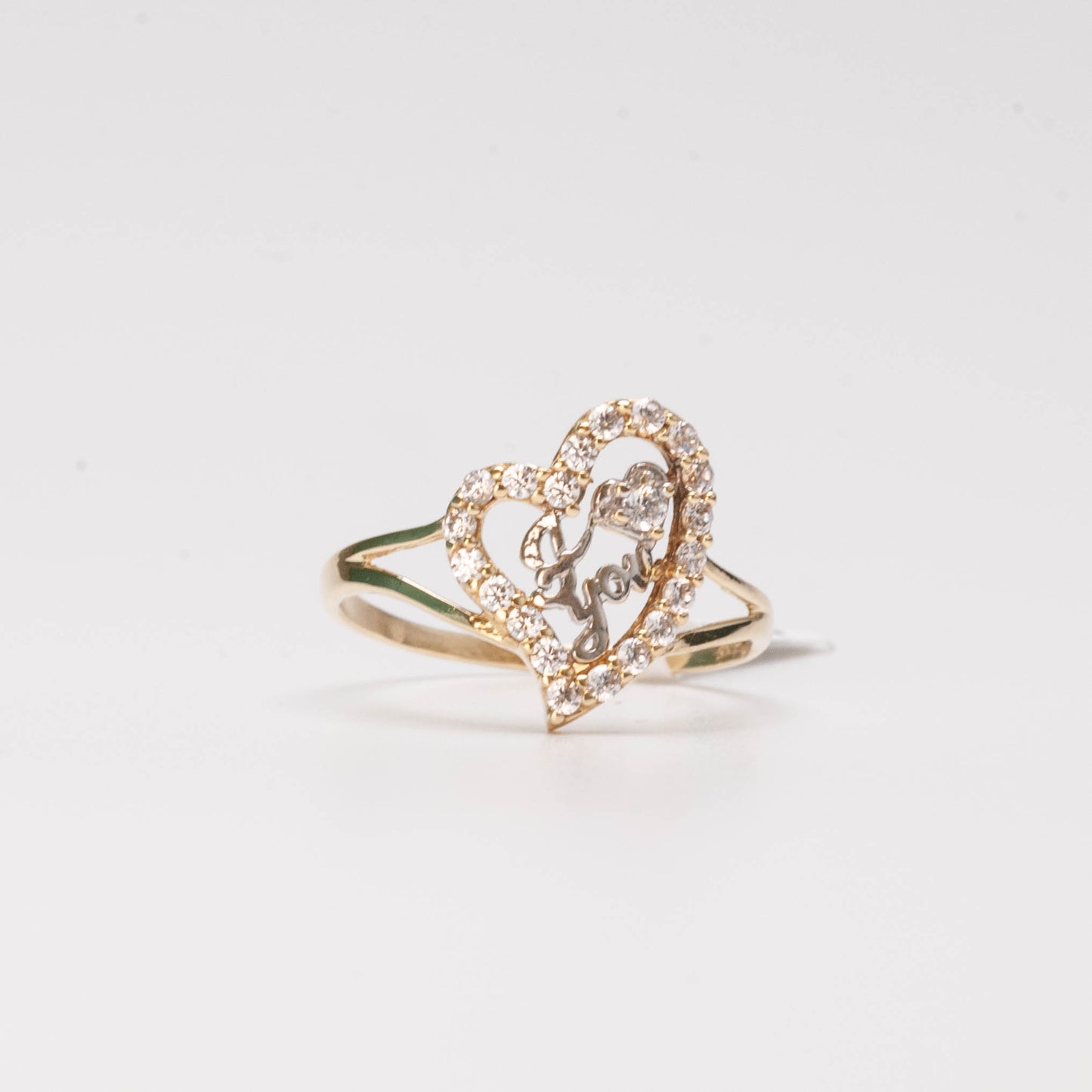 10K Heart Ring