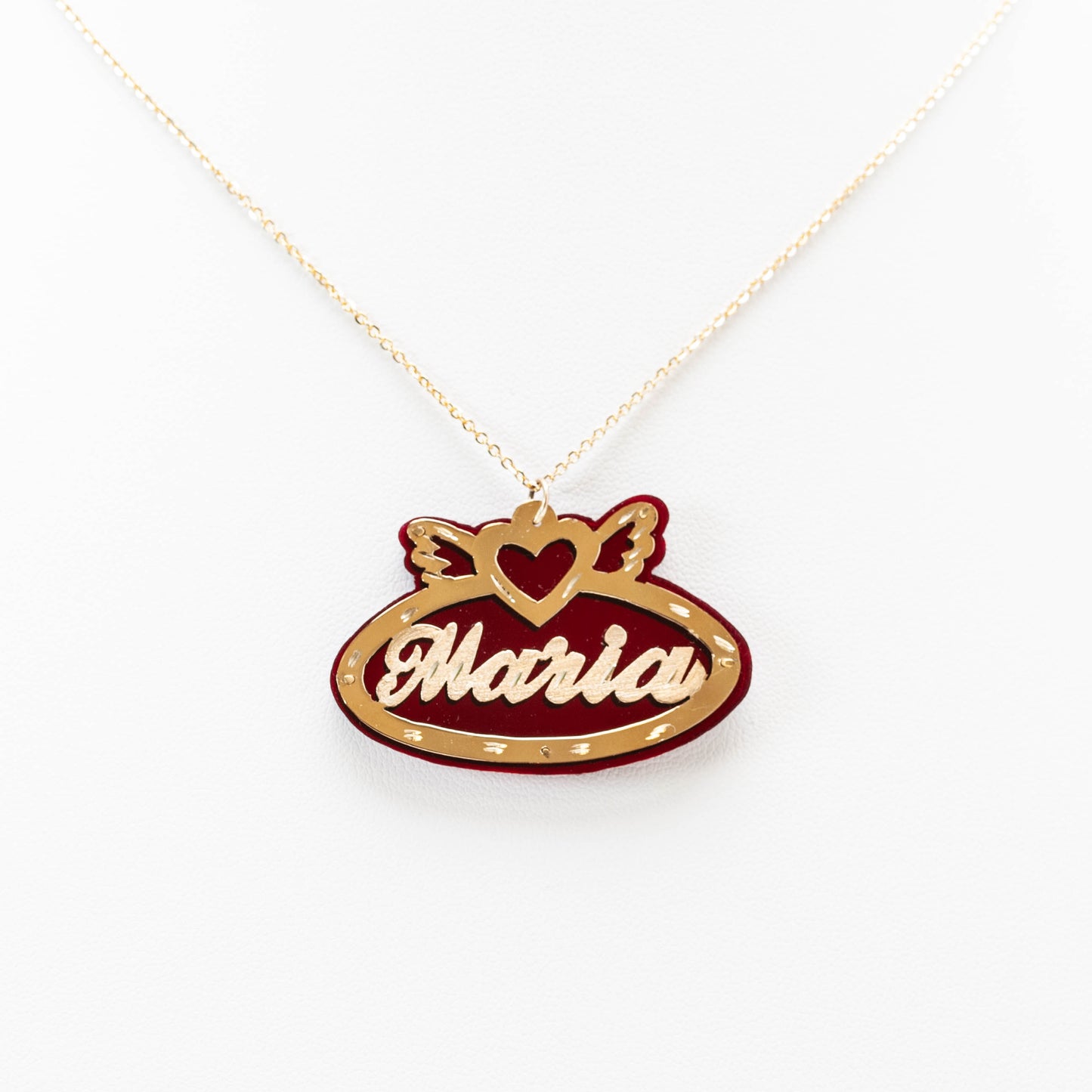 10K Angel Name Necklace