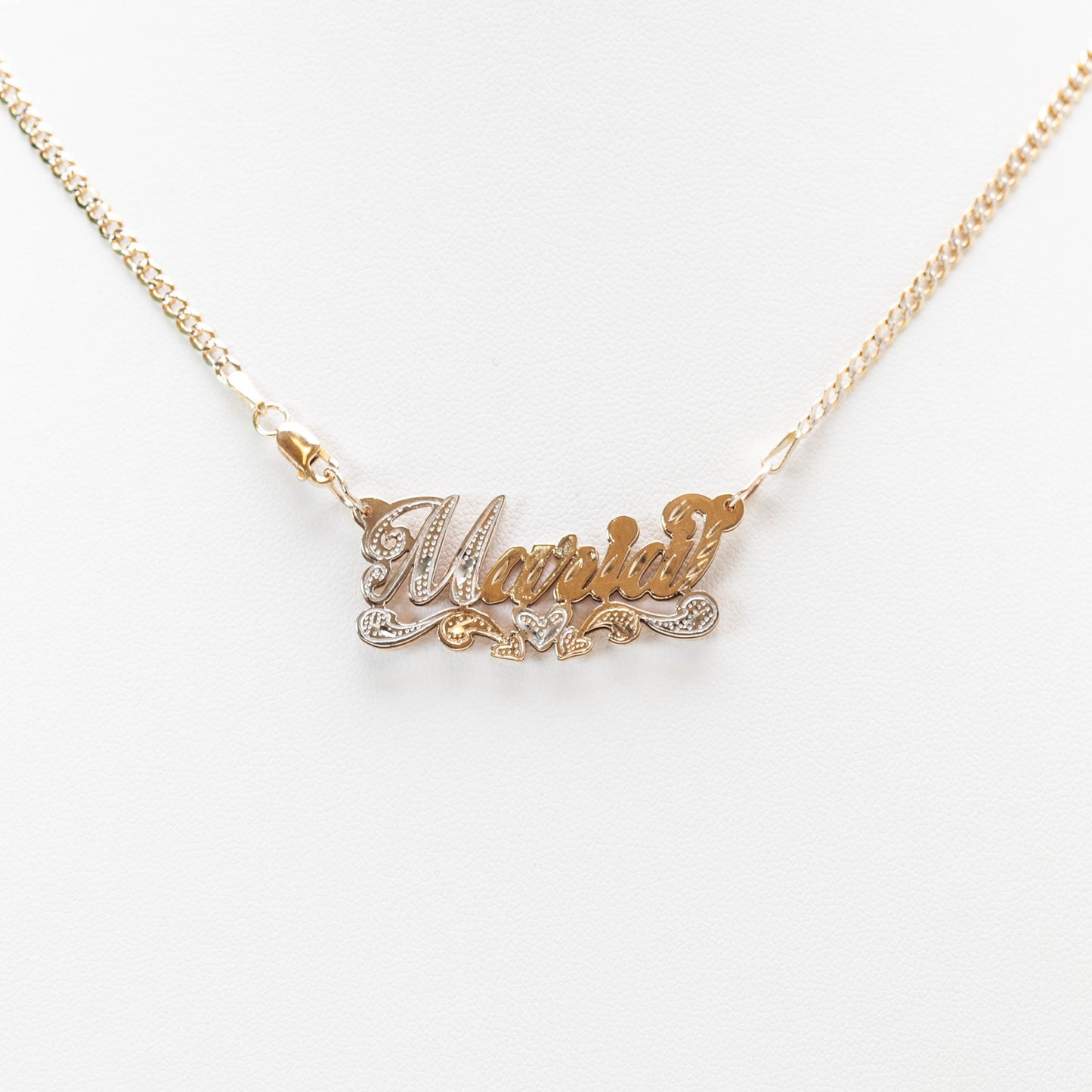 10K Double Name Necklace