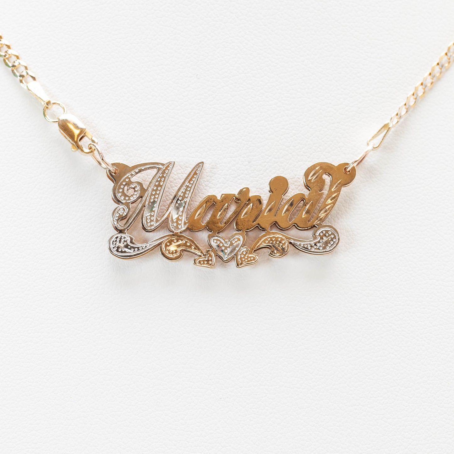 10K Double Name Necklace