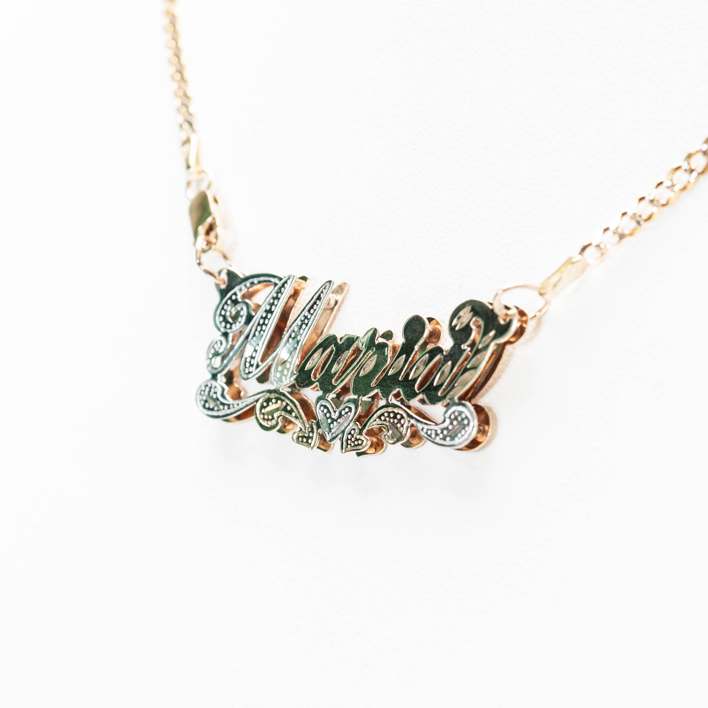 10K Double Name Necklace