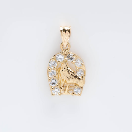 10K Gold Horseshoe Pendant