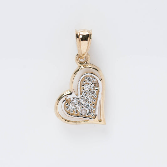 10K Gold Heart Pendant