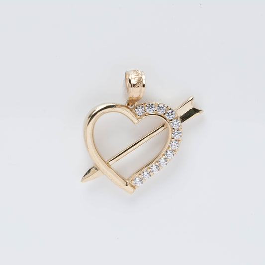 10K Gold Heart Pendant