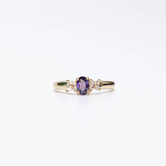 10K Birthstone Oval Ring