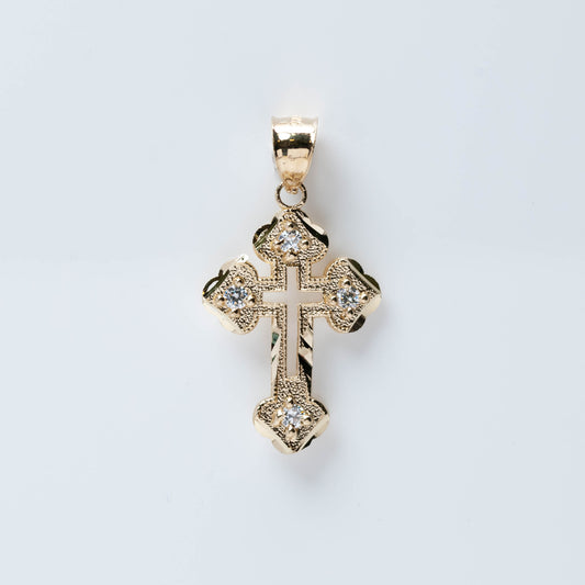 10K Gold Cross Pendant