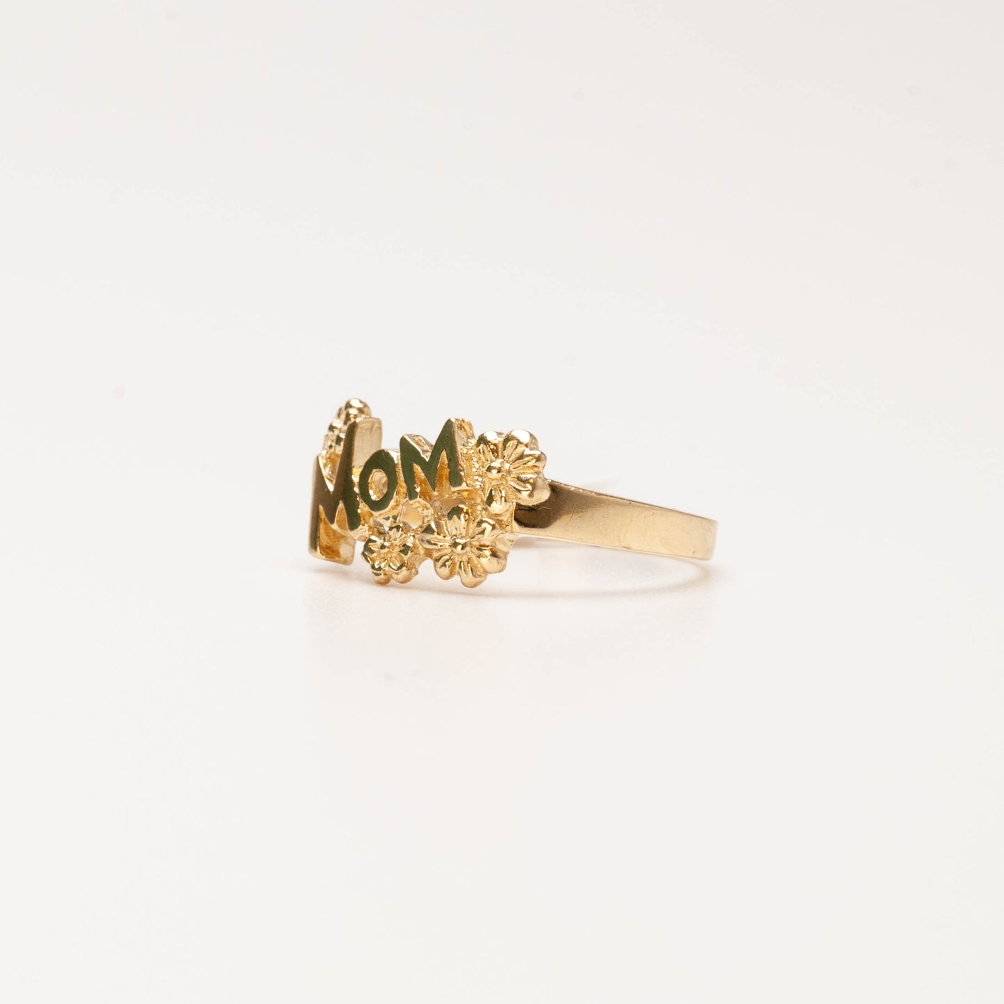 10K MOM Flower Ring