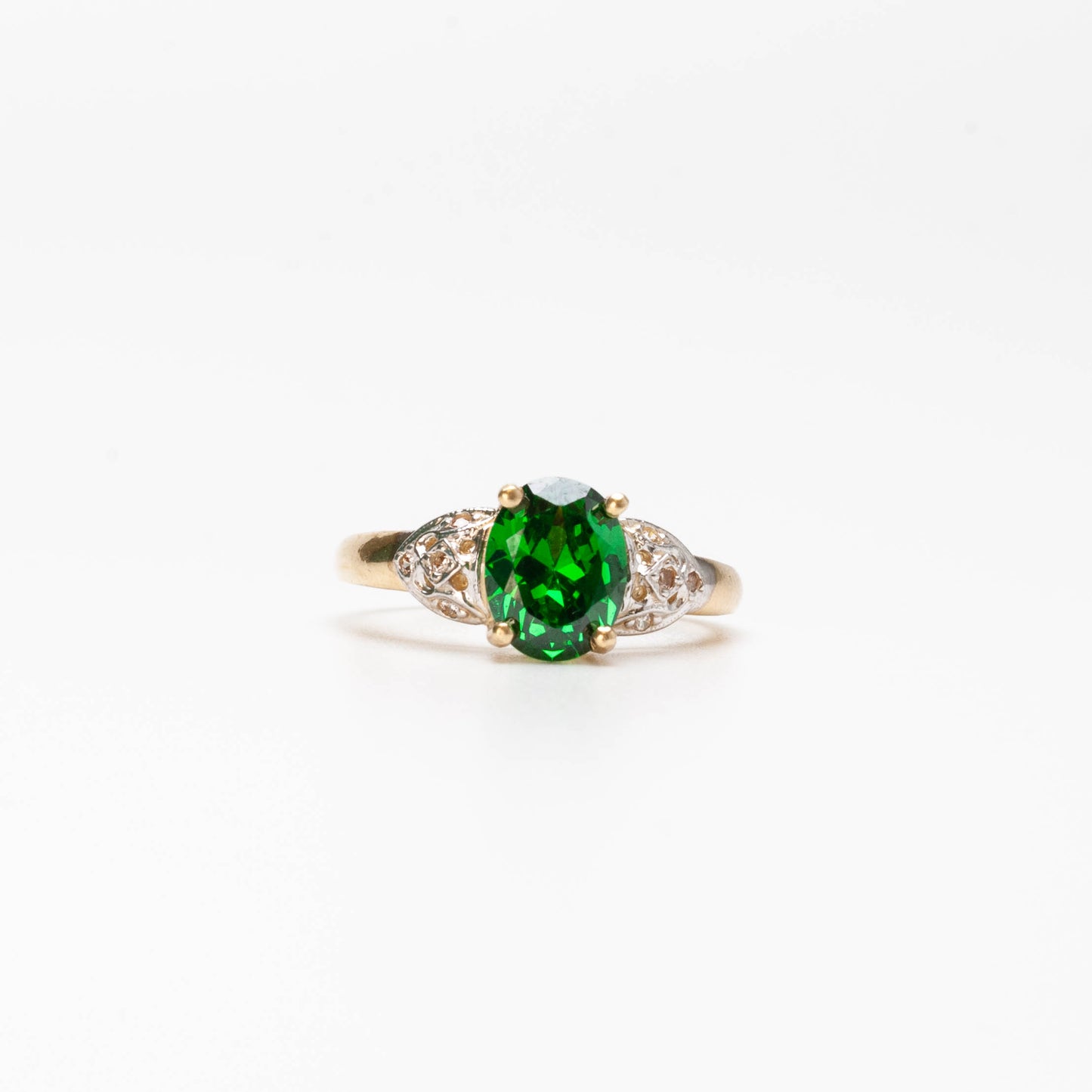 10K Birthstone Oval Ring