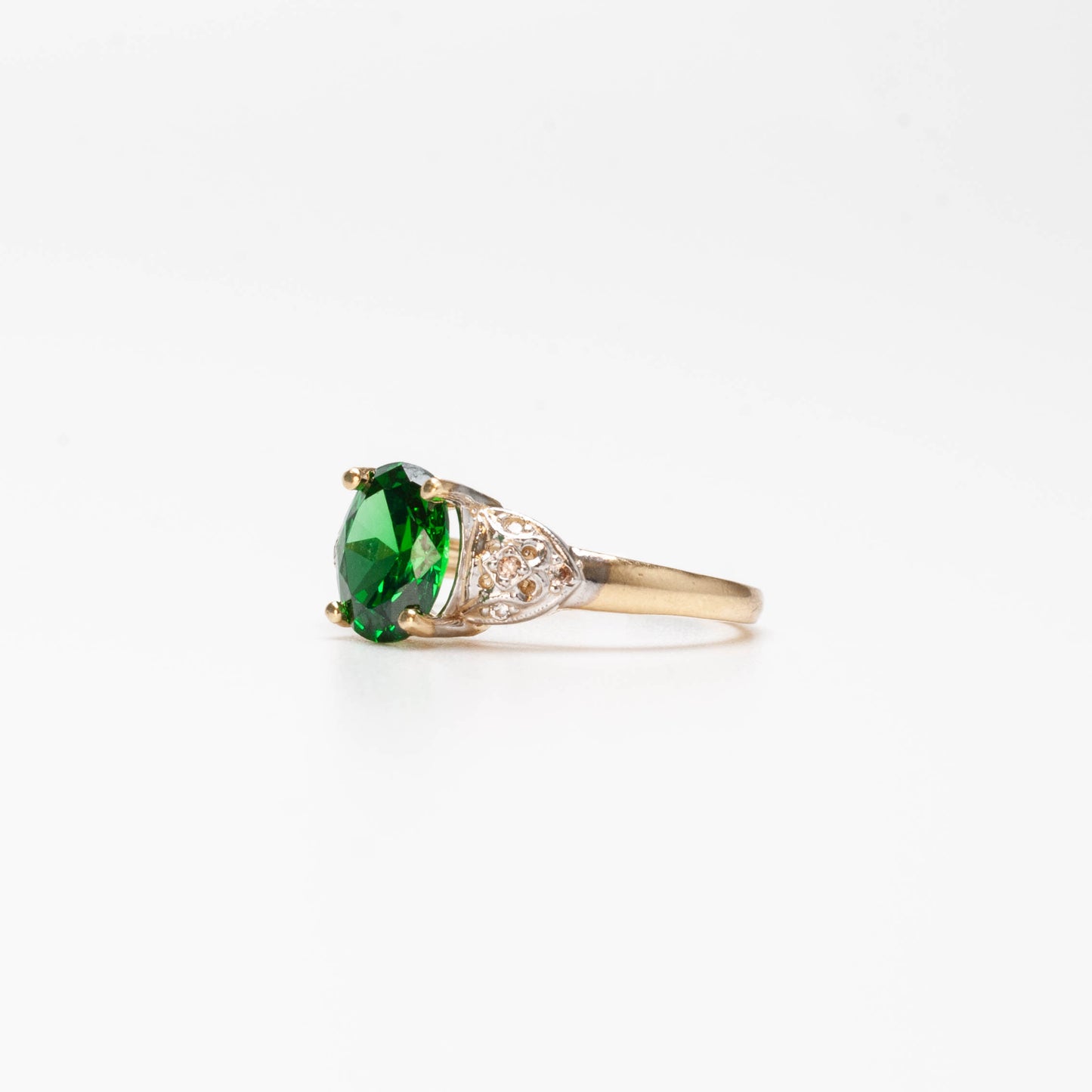 10K Birthstone Oval Ring