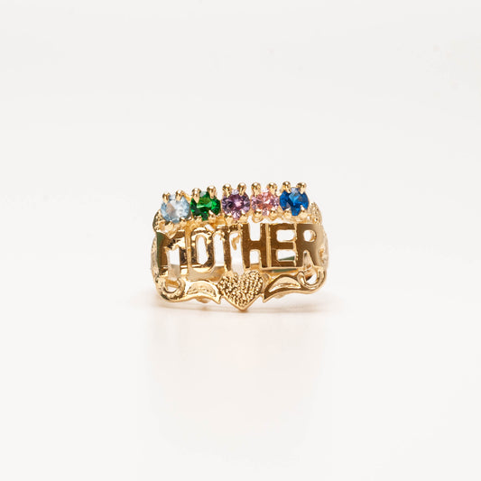 10K Five Stone Mother's Ring