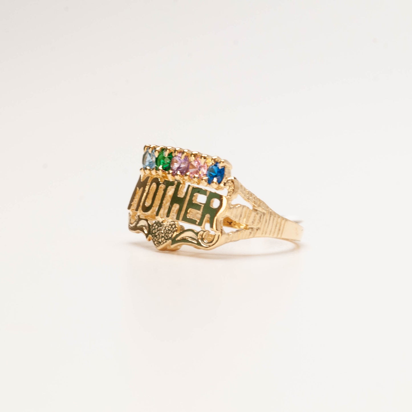 10K Five Stone Mother's Ring