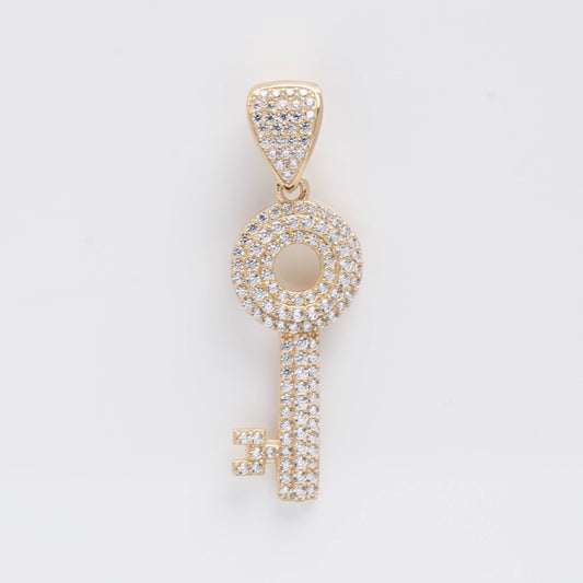 10K Gold Key Pendant