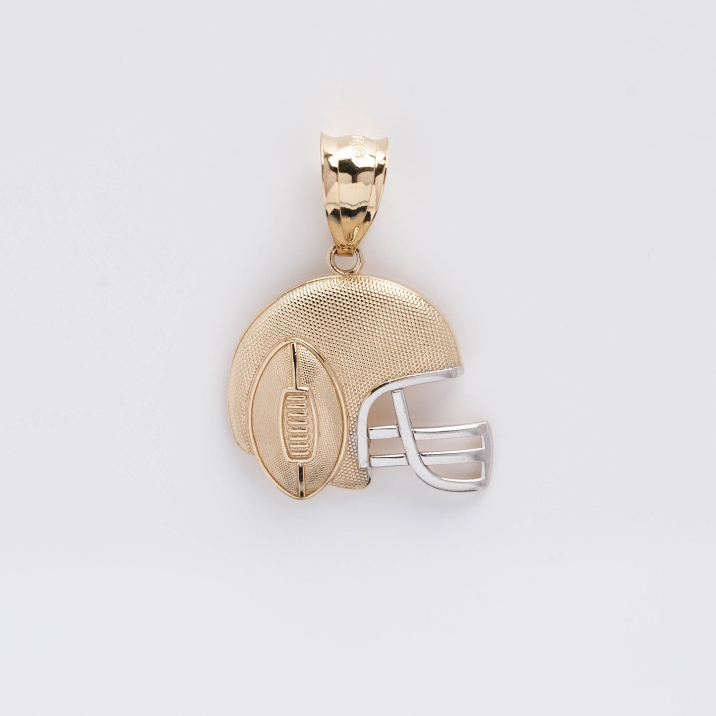 10K Gold Football Helmet Pendant