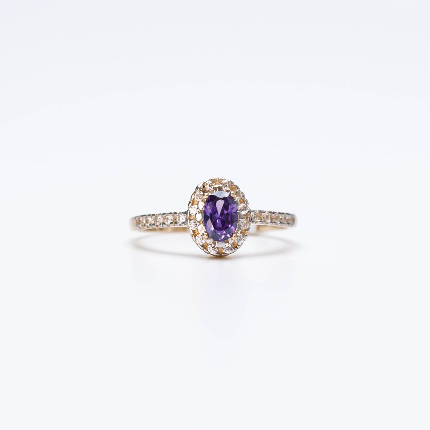 10K Birthstone Oval Ring