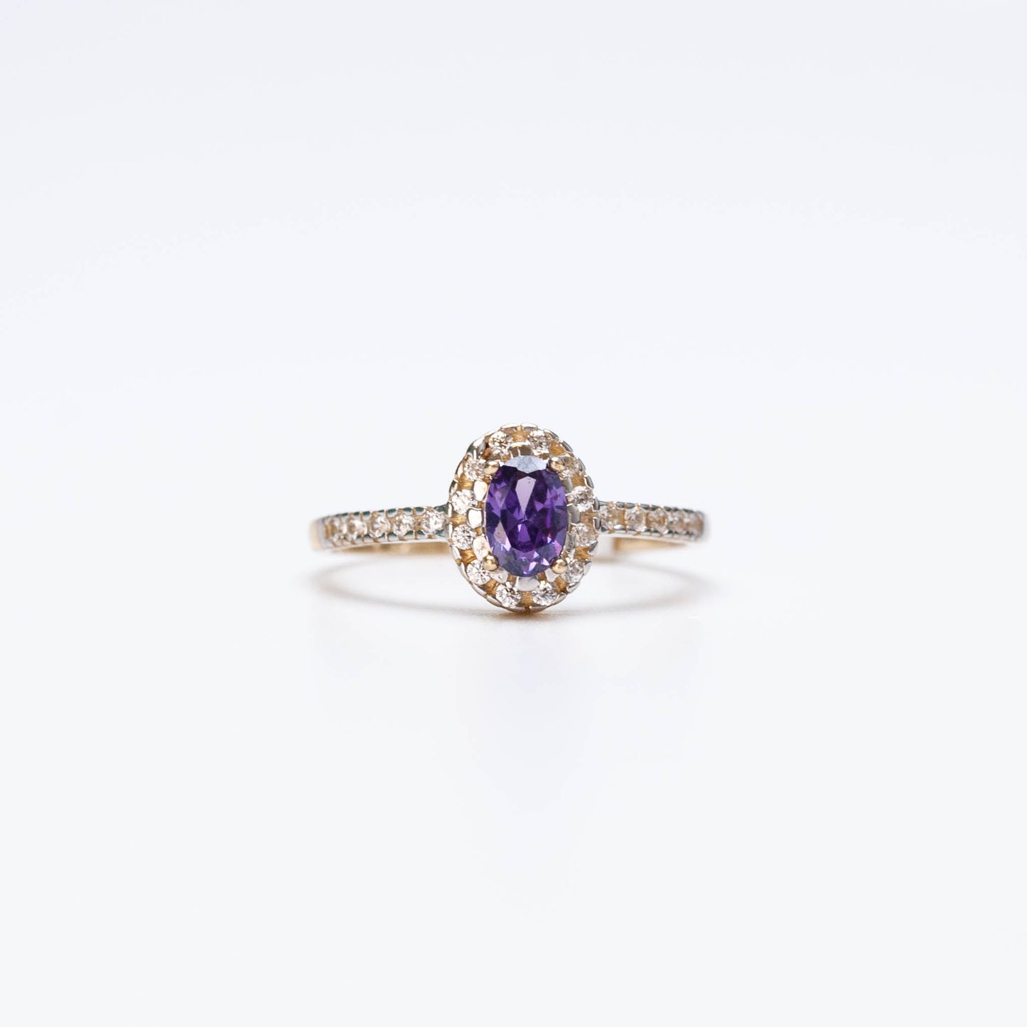 10K Birthstone Oval Ring