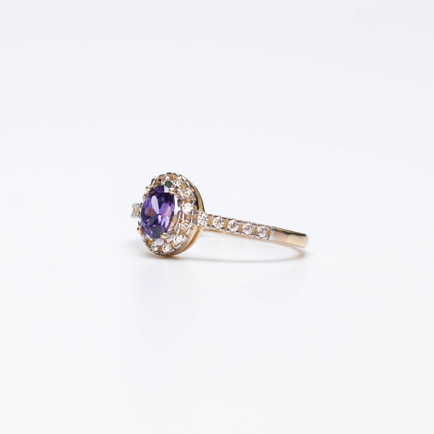 10K Birthstone Oval Ring