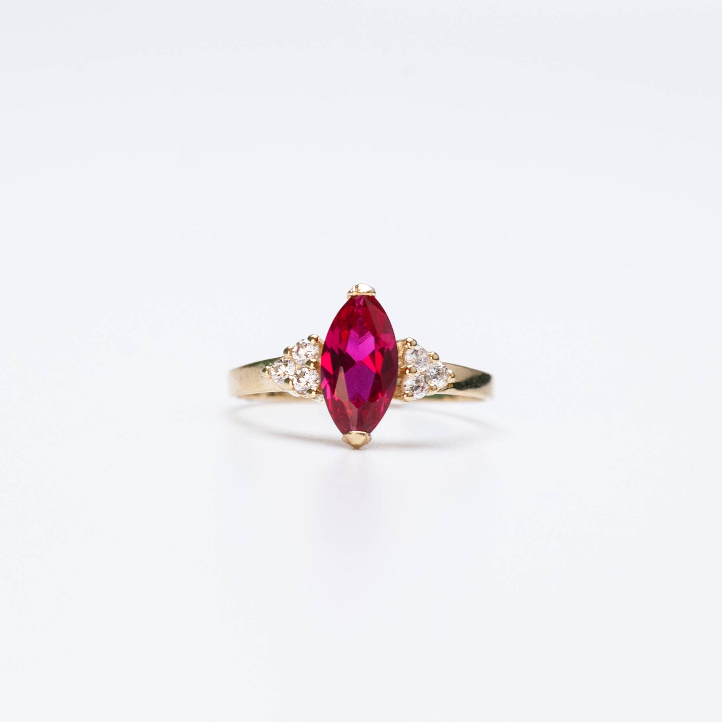 10K Birthstone Marquise Ring