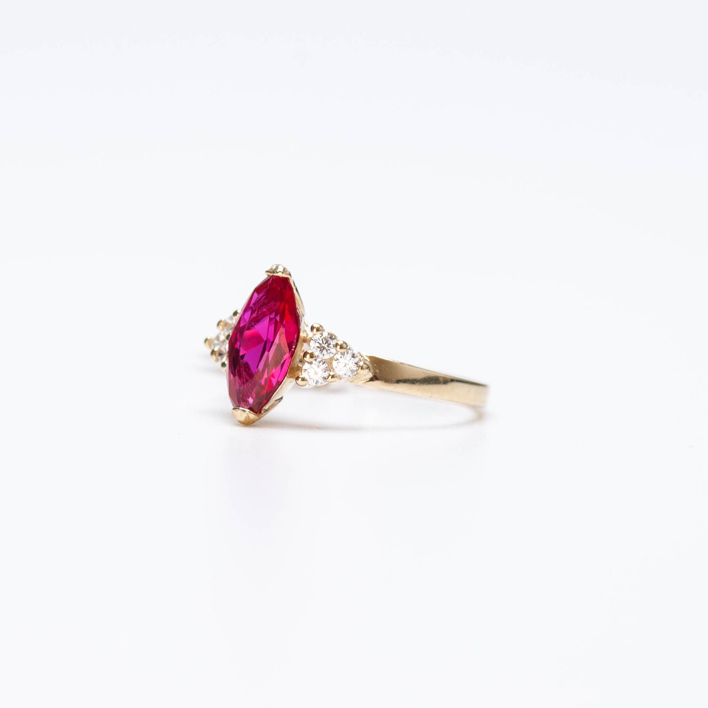 10K Birthstone Marquise Ring