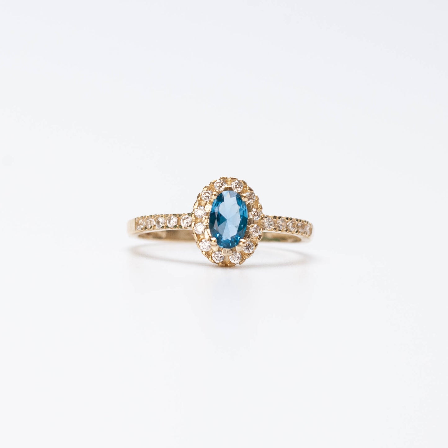 10K Birthstone Oval Ring