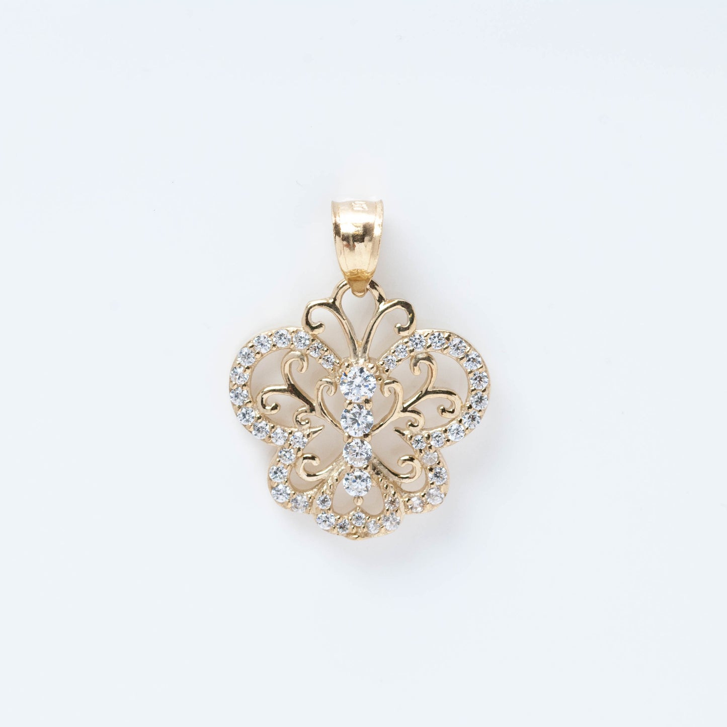 10K Gold Butterfly Pendant