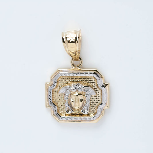 10K Gold Medusa Pendant