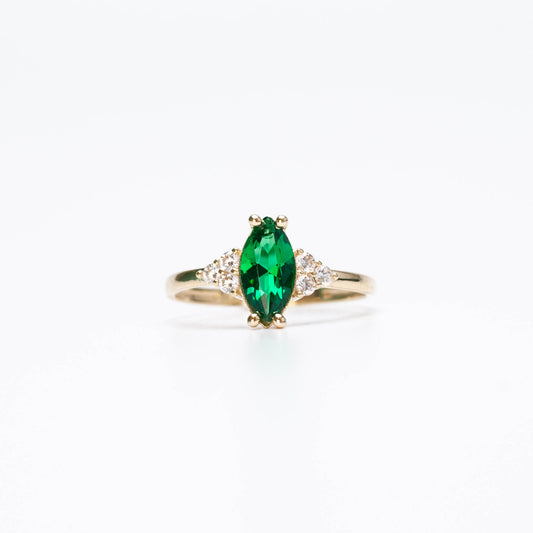 10K Birthstone Marquise Ring