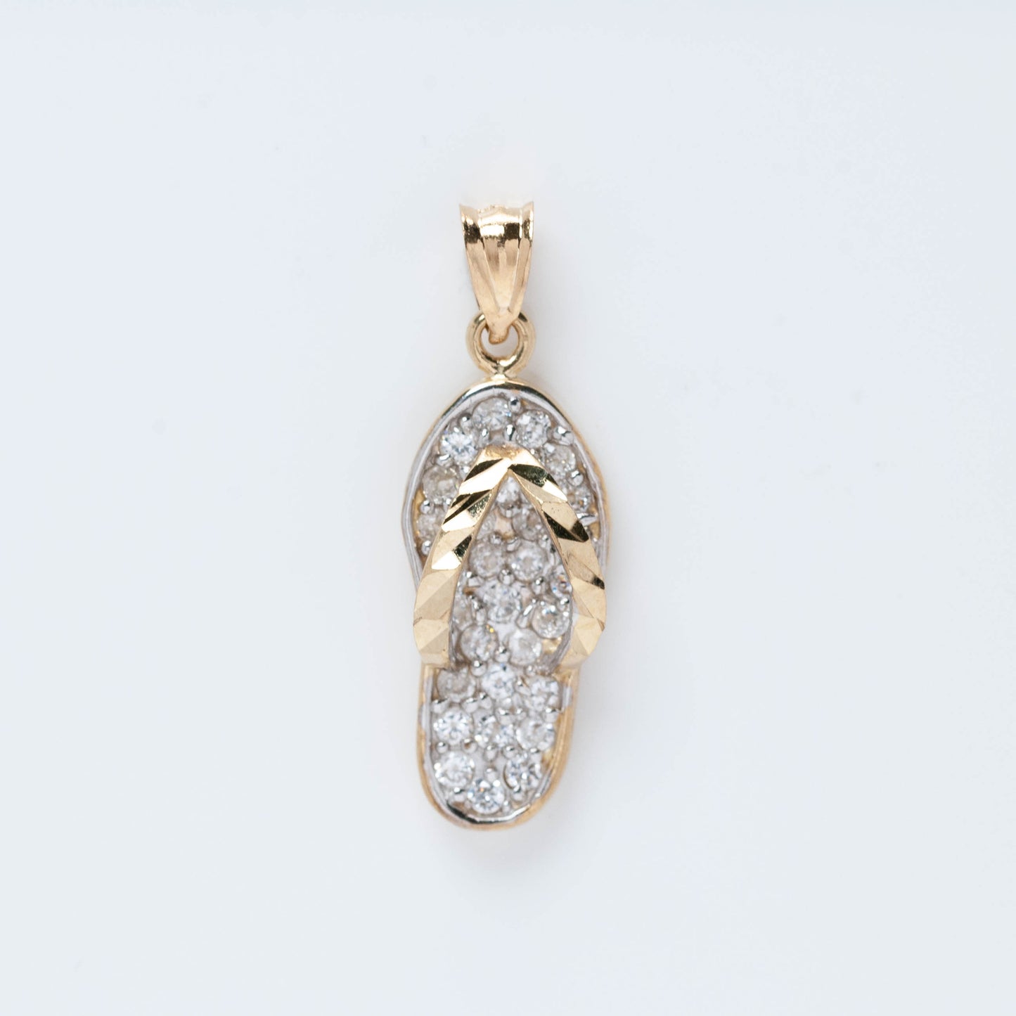 10K Gold Sandal Pendant