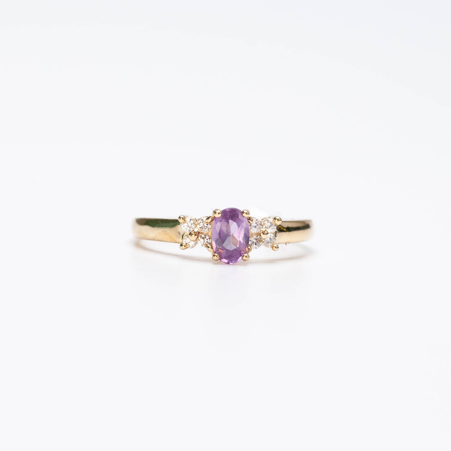 10K Birthstone Oval Ring