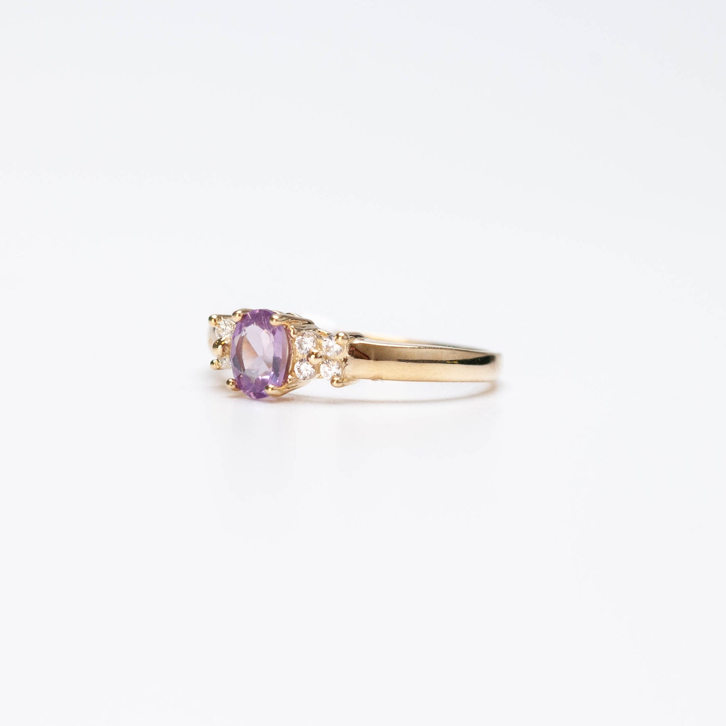 10K Birthstone Oval Ring