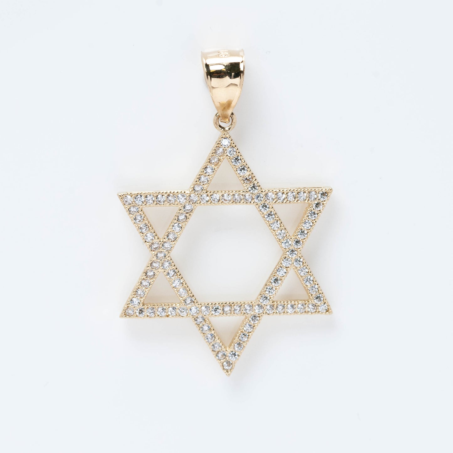 10K Gold Jewish Star Pendant