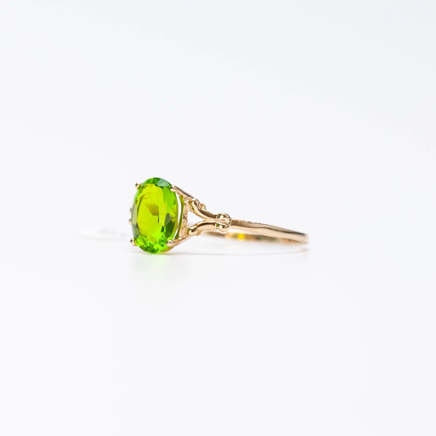 10K Birthstone Oval Ring