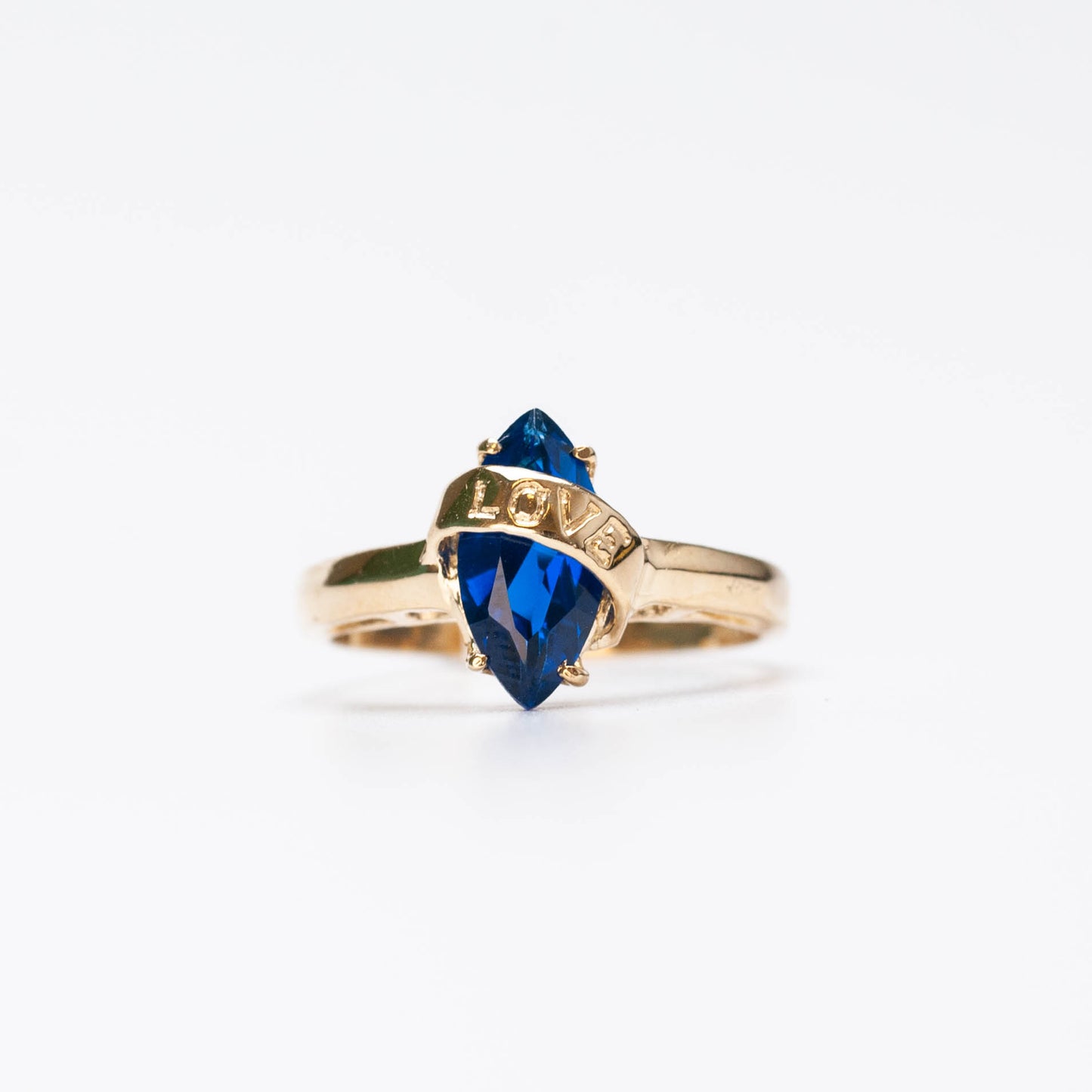 10K Birthstone Marquise Ring