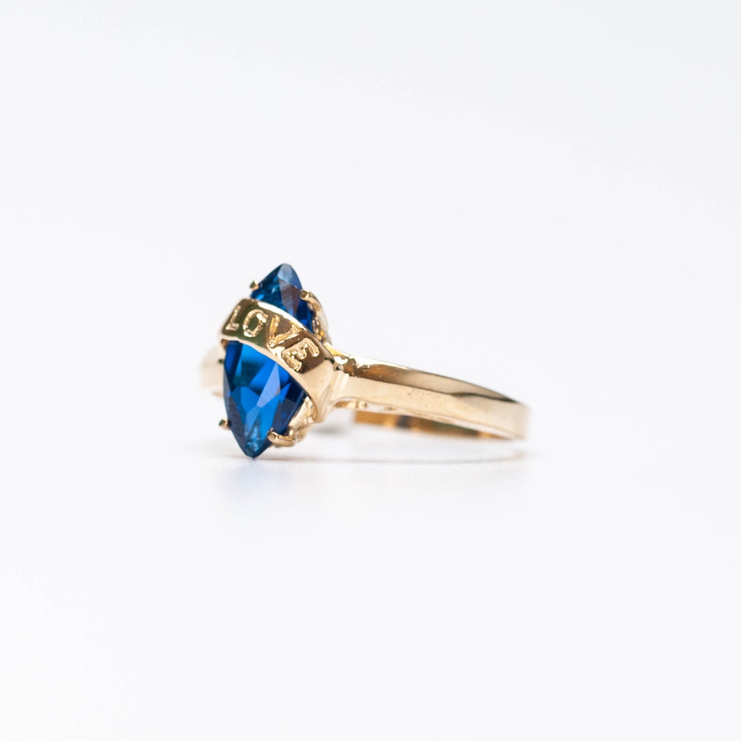 10K Birthstone Marquise Ring