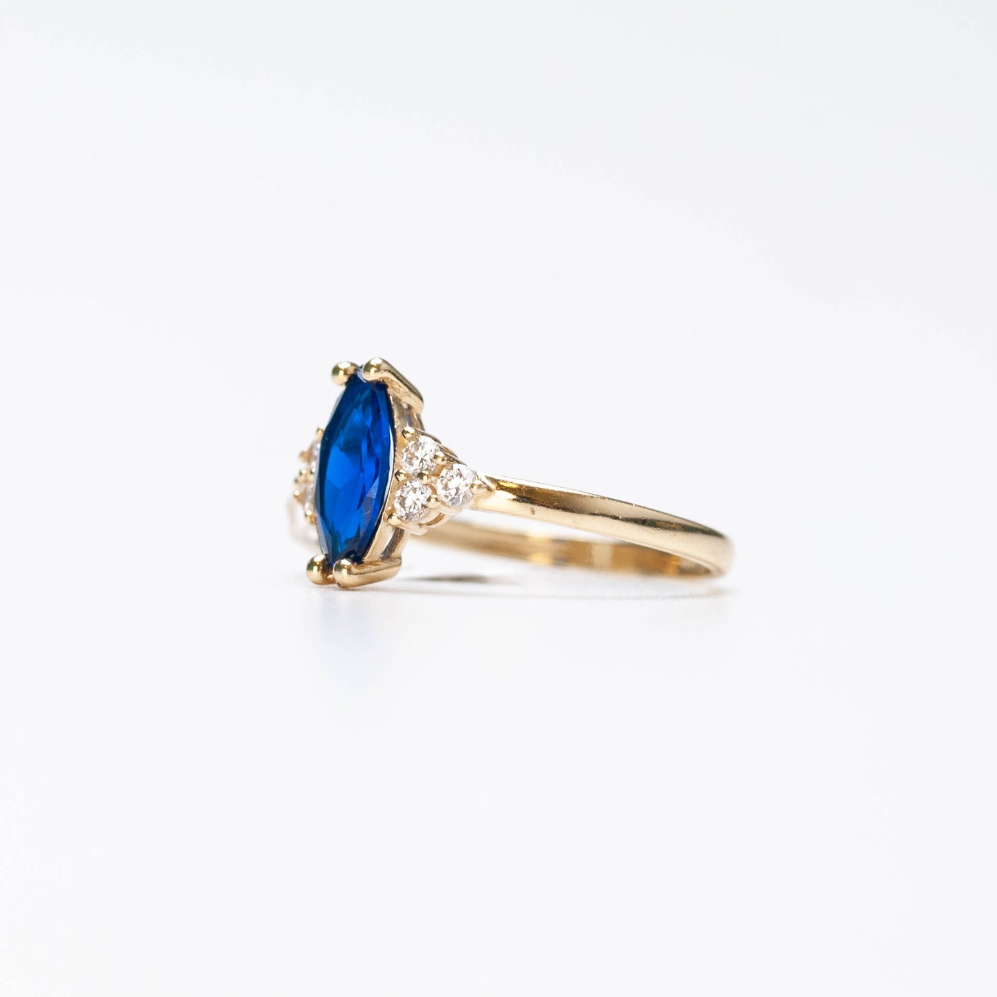 10K Birthstone Marquise Ring