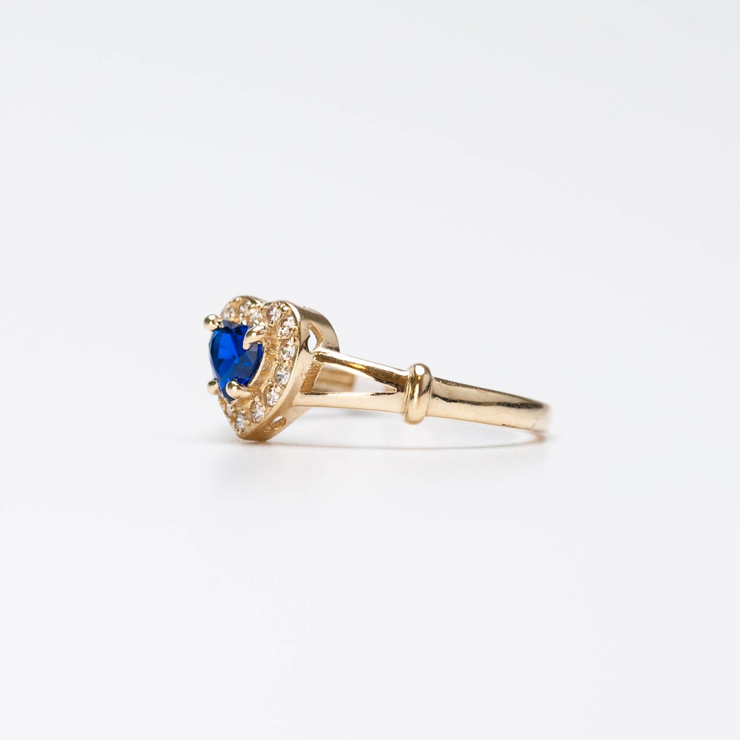 10K Birthstone Heart Ring