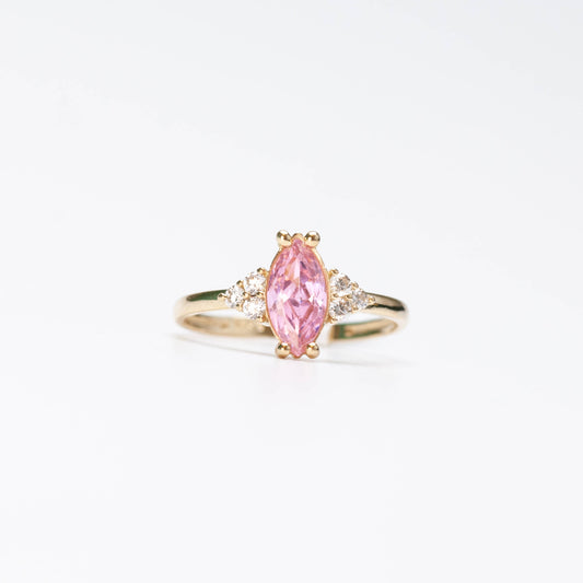 10K Birthstone Marquise Ring