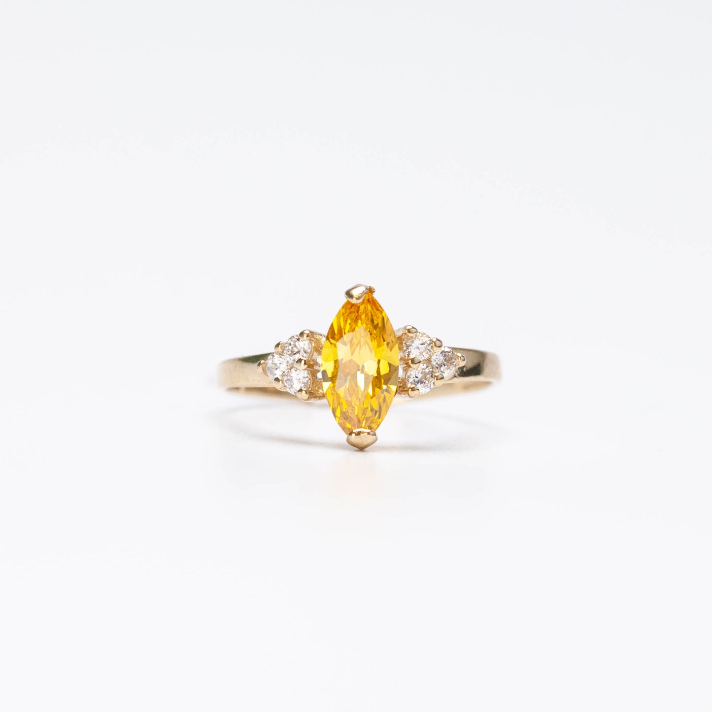 10K Birthstone Marquise Ring