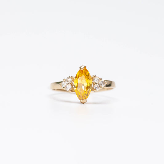 10K Birthstone Marquise Ring