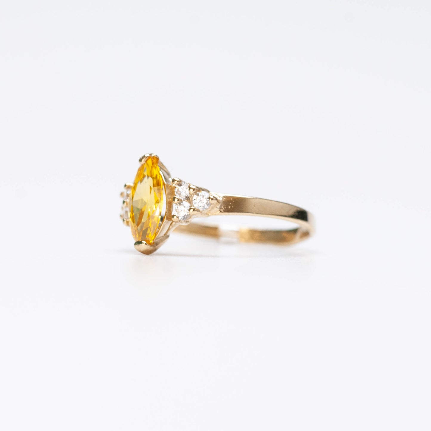 10K Birthstone Marquise Ring