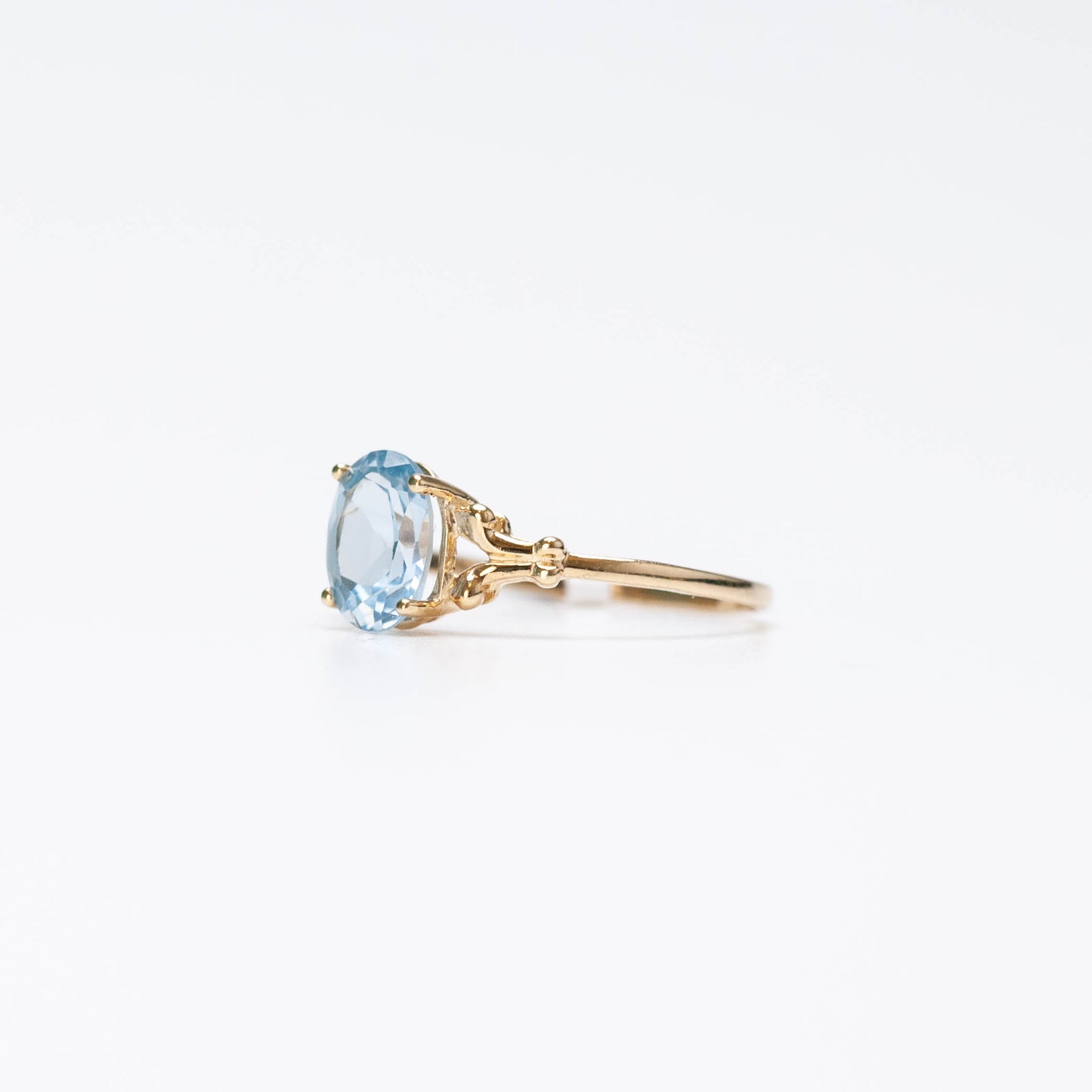 10K Birthstone Oval Ring