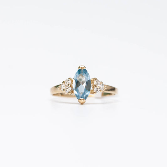 10K Birthstone Marquise Ring