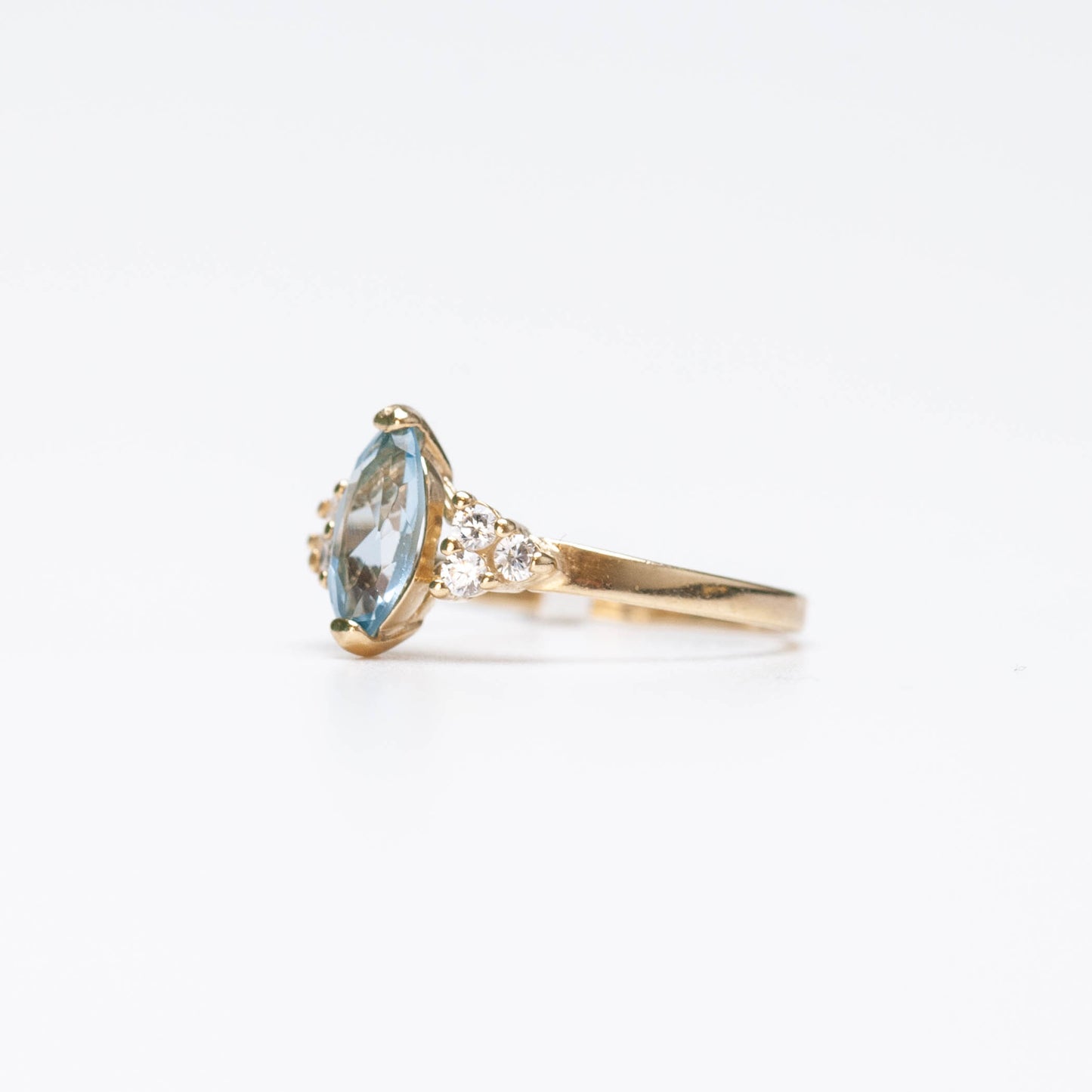 10K Birthstone Marquise Ring